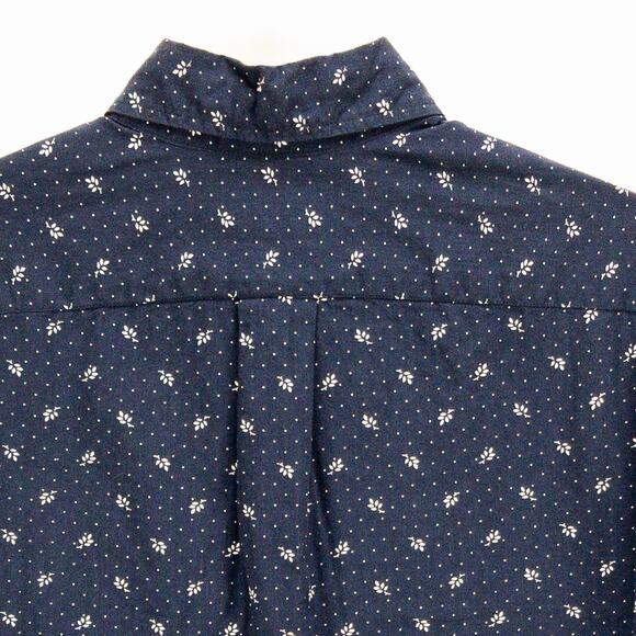 J Crew Organic Cotton Men's Small Stretch Slim Fit Secret Wash Blue Floral - Picture 11 of 12
